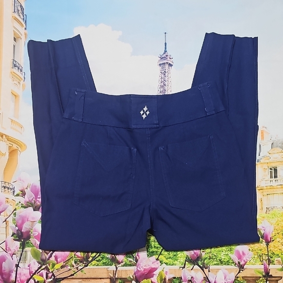 Jofit Crop Blue Ankle Pleated Pants Size‎ Small - Picture 4 of 4